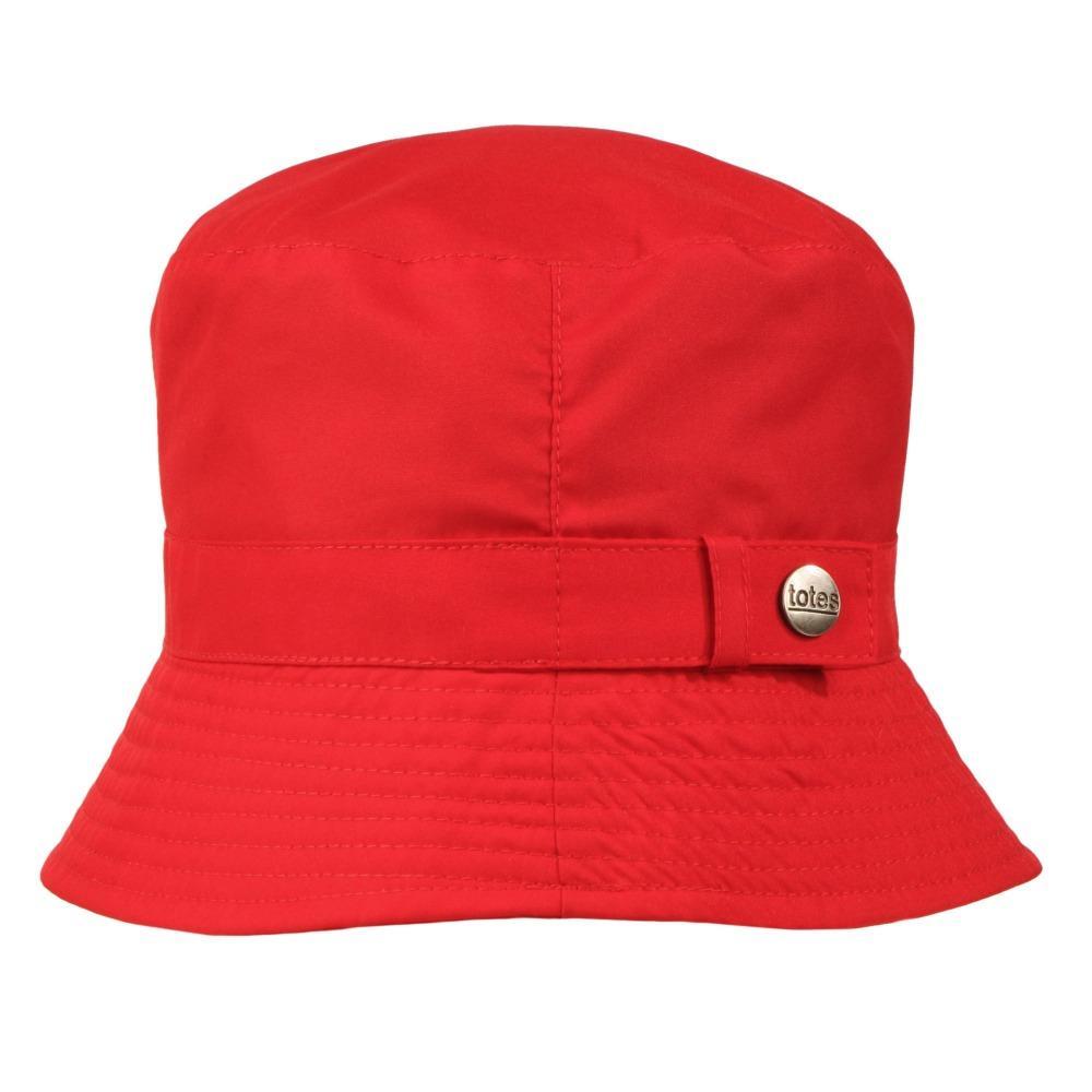 Totes rain hat in red