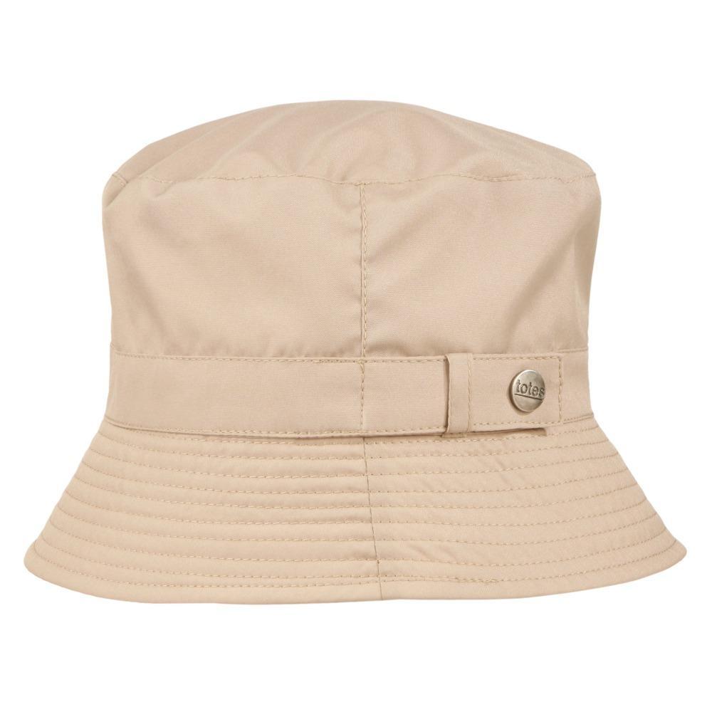 totes rain hat in tan