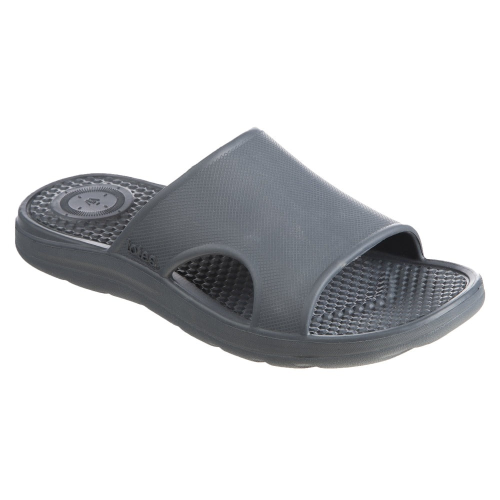 Men’s Sol Bounce Ara Vented Slide in Mineral Right Angled View