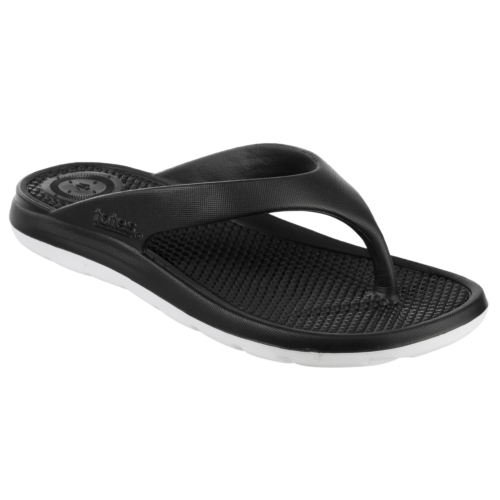 Women’s Sol Bounce Ara Flip Flop - black front