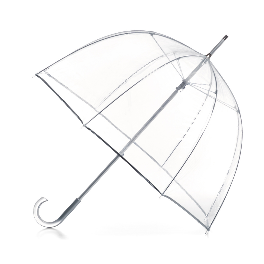 Totes Clear Bubble Umbrella - Open Side view