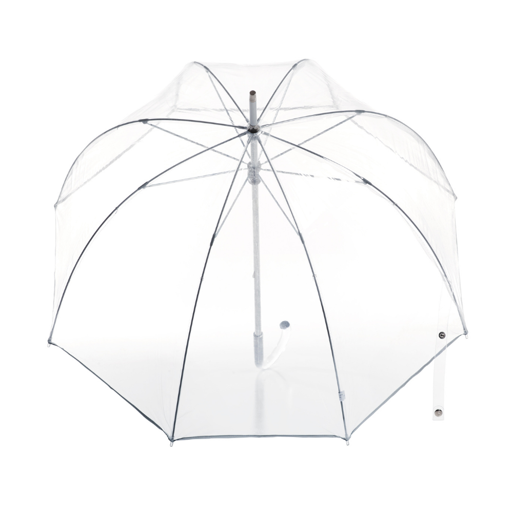 Totes Clear Bubble Umbrella open top view